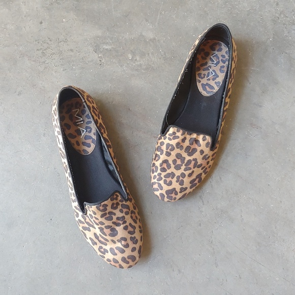 MIA Shoes - MIA Leopard Print Loafers size 9